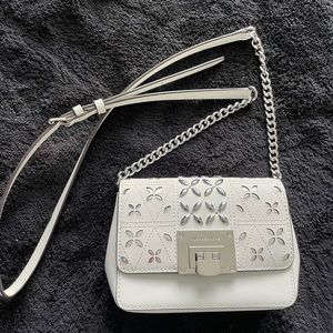 MICHAEL KORS white CROSSBODY
